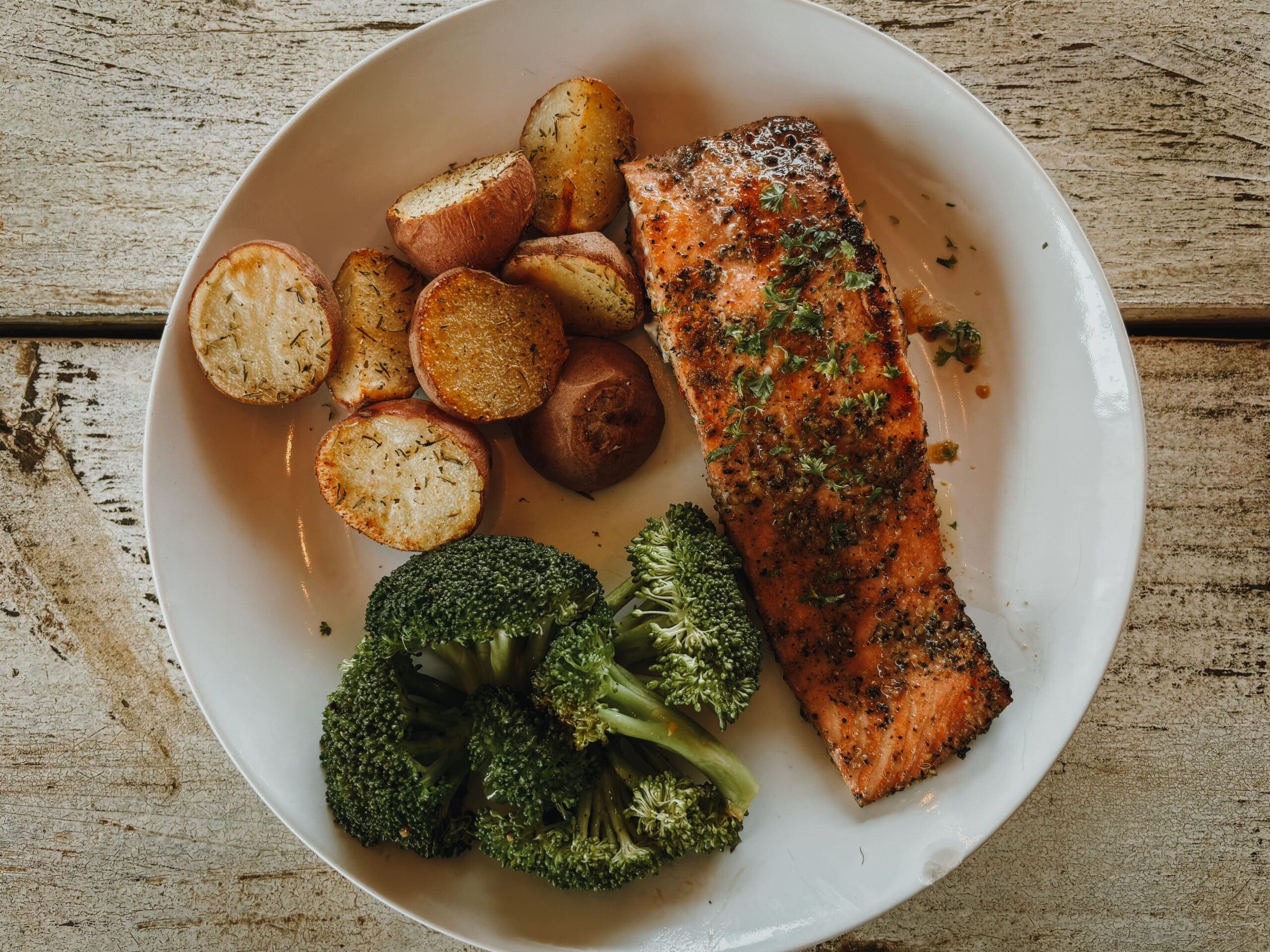 Garlic Glazed Grilled Salmon
